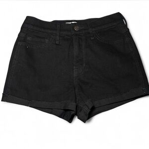 Hollister black high waisted denim shorts